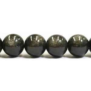 6mmゴールデンオブシディアン粒売りビーズ