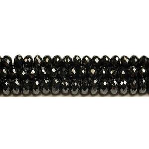 6mmブラックスピネルボタンカット　粒売り