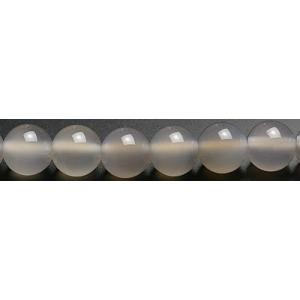 8mm　アフリカ産 グレーカルセドニー 粒売り