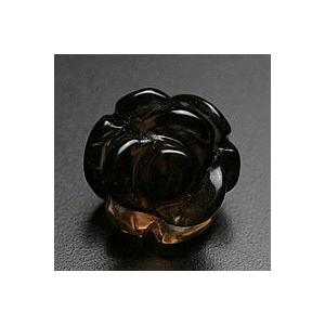 スモーキークォーツ 10mmローズカット(薔薇彫...の商品画像