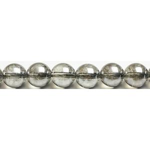 8mmシルバーアクア粒売りビーズ
