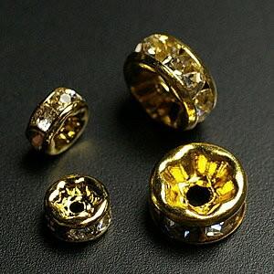4mmロンデルビーズ　ゴールド粒売りビーズ
