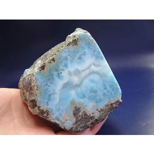 希少激レア品 ドミニカ産 ラリマー スライス 原石〔Z3-1-60