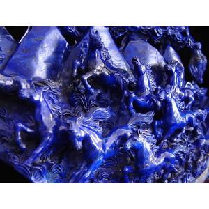 博物館クラス ラピスラズリ 馬・龍 アフガニスタン産の詳細画像1