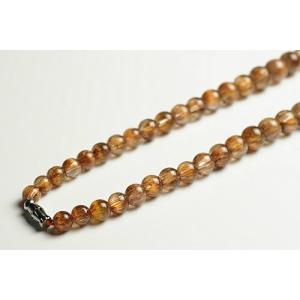最高級品30Aキャッツアイレッドルチルネックレスの詳細画像1