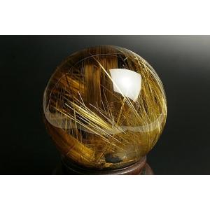 幻の名品　ルチル水晶78mm丸玉