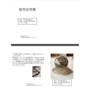 山梨県黒平産 72mm 草入煙水晶 丸玉 販売...の詳細画像5
