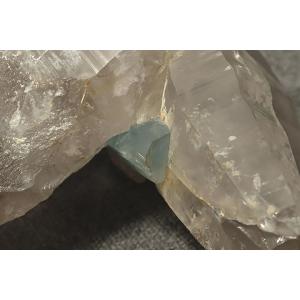 特大サイズ アクアマリン・スモーキー水晶 アフ...の詳細画像3