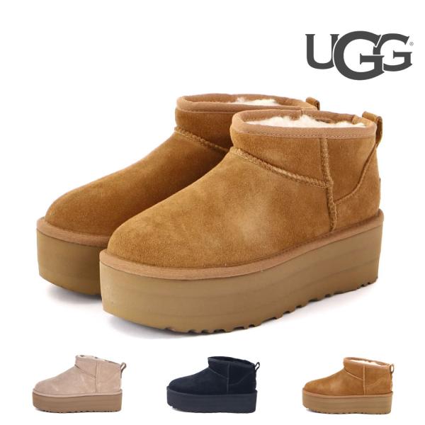 アグ UGG レディース ブーツ クラシック ウルトラ ミニ プラットフォーム 1135092 ムー...