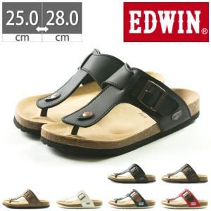 メンズ EDWIN サンダル コンフォートサンダル フットベットサンダル 25 26 27 28 EW9123 夏 2020 敬老の日 プレゼント