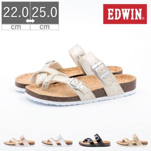 エドウィン EDWIN レディース フットベット サンダル EW9463 フラット つっかけ スリッパ 夏 海 プール レジャー アウトドア リゾート｜FOOT PLACE Yahoo!ショッピング店