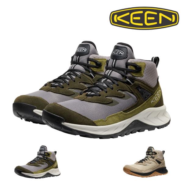キーン KEEN メンズ スニーカー ハイトレイル ミッド ウォータープルーフ 防水ハイキングシュー...