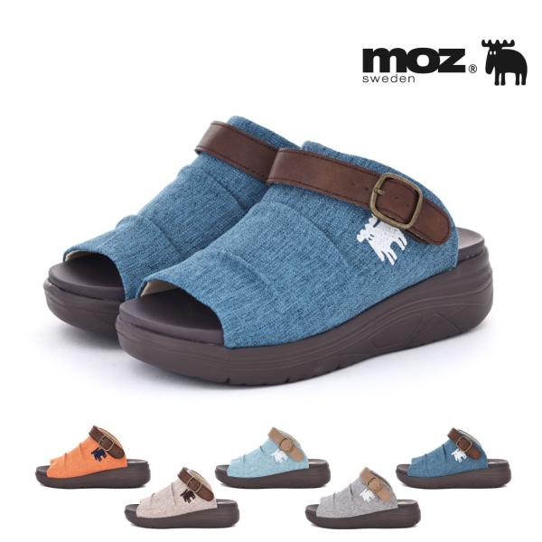 モズ moz レディース サンダル スウェーデン ローゴン 2WAY スニーカーカジュアルサンダル ...