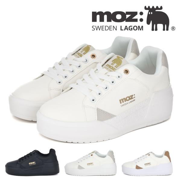 モズ moz レディース スニーカー カジュアルスニーカー スウェーデン ローゴン 軽い 軽量 厚底...
