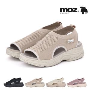 モズ moz レディース サンダル スウェーデン ローゴン ニットサンダル ニットスニーカーサンダル スポーツサンダル スポサン 軽い 軽量 厚底 4011