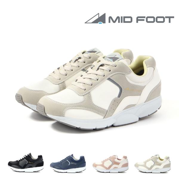 ミッドフット MIDFOOT レディース スニーカー デイリーライフウォーク MF-82L ウォーキ...