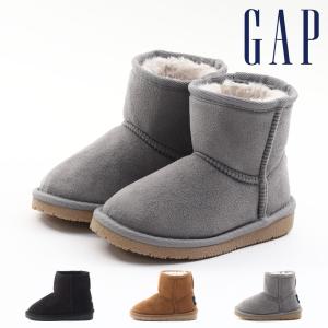 GAP ギャップ 子供 キッズ ジュニア ブーツ 子供靴 ブーツ ムートンブーツ ショートブーツ 撥水 軽量 軽い もこもこ あったかい シンプル 合わせやすい 定番 GPU｜gallerymc