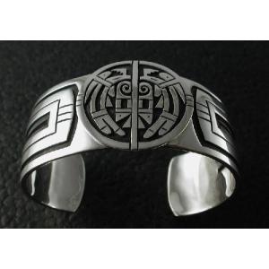 インディアンジュエリー　ポピ族Clifton Mowaさんのバングル Hopi Jewelry 【メール便配送】Clifton Mowa Hopi Overlay Bangle