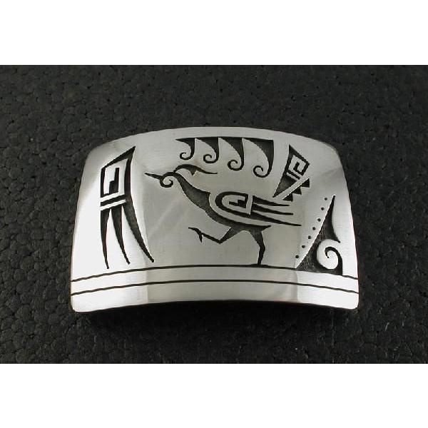 シルバーアクセサリー バックル インディアンジュエリー ホピ Terrance Lomayestew...