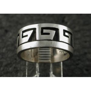 シルバーアクセサリー インディアンジュエリー ホピ リング Art Honani