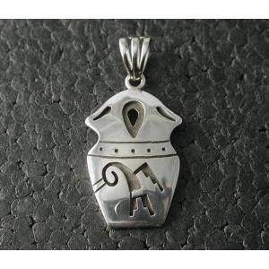 Hopi ホピ族 ペンダント サンフェイス オーバーレイ F刻印 ホピ