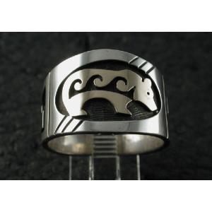 インディアンジュエリー ホピ リング Art Honani サイズ18