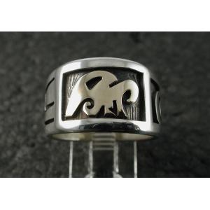 シルバーアクセサリー インディアンジュエリー ホピ リング Art Honani