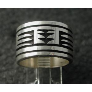 シルバーアクセサリー リング インディアンジュエリー ホピ Floyd Namingha Lomak...