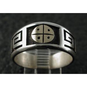 シルバーアクセサリー インディアンジュエリー ホピ リング Art Honani