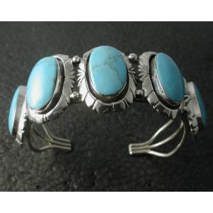 Marco Begaye ナバホ族 リング ランダーブルー ターコイズ