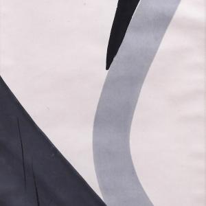 篠田桃紅 穹 紙に墨 彩色 抽象画 共箱 前衛...の詳細画像4