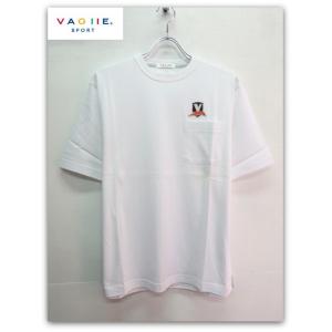VAGIIE SPORT(バジエ スポーツ) 胸ポケット 半袖 Tシャツ ホワイト｜galson