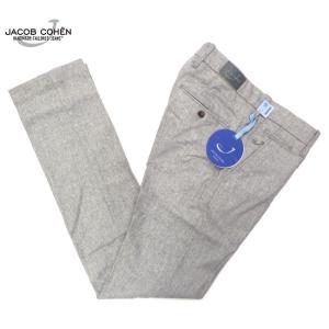 JACOB COHEN（ヤコブ コーエン) テーパード ウール パンツ グレー BOBBY CP WOOL 06968N｜galson