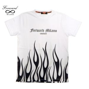 【L】FORWARD MILANO(フォワード ミラノ) プリント 半袖 Tシャツ ホワイト