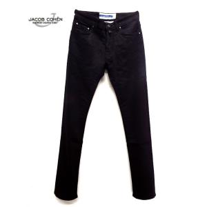 【31】JACOB COHEN（ヤコブ コーエン) スーパーストレッチ SLIM FIT テーパード ジーンズ ブラック BARD UQE0401S3598 001D｜galson