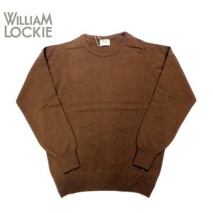 WILLIAM LOCKIE(ウィリアム ロッキー) ピュアジーロンラムズウール ニット クルーネッ...