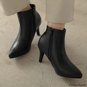 ショートブーツ レディース ブーツ 秋冬 ポインテッドトゥ