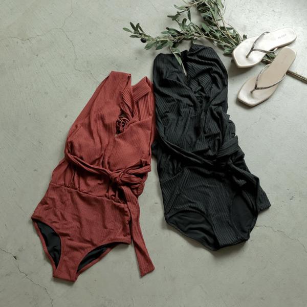 ワンピース スイムウェア レディース 水着 バッククロス 20代 30代 40代 無地 返品交換不可