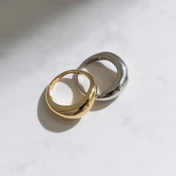 指輪 レディース リング アクセサリー シンプル ボリュームリング 返品交換不可