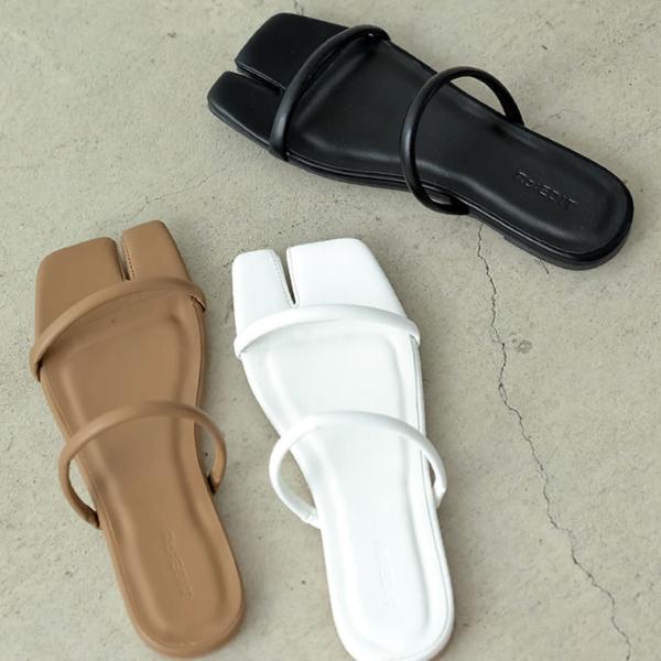 サンダル レディース 足袋サンダル フラットサンダル ぺたんこ クッションソール 靴 シューズ 春夏...