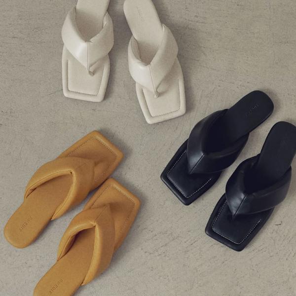 サンダル フラットサンダル ぺたんこ キルトサンダル トングサンダル ビーチサンダル クッションソー...