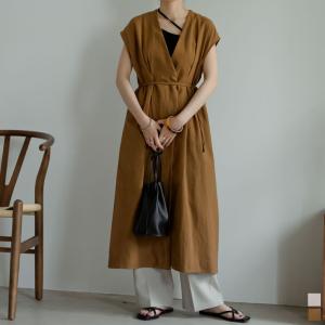 カシュクールワンピース リネンの商品一覧 通販 Yahoo ショッピング