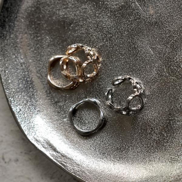 指輪 レディース リング セットリング 2点セット レイヤードリング アクセサリー 返品交換不可 2...