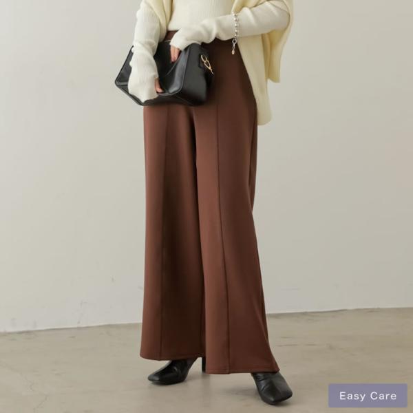 ストレートパンツ レディース リラックスパンツ イージーパンツ パンツ 低身長 高身長 秋冬