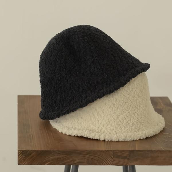 バケットハット レディース ボアハット 帽子 ぼうし バケハ 暖かい あったか 防寒 秋冬