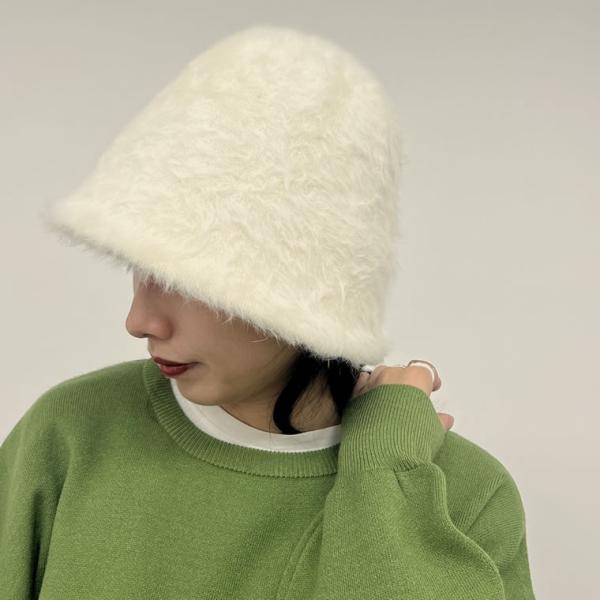 バケットハット レディース バケハ 帽子 ぼうし ハット ファーバケハ ファー 防寒対策 暖かい あ...
