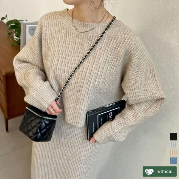 ニットトップス レディース ニットプルオーバー ニット トップス プルオーバー カラーニット ベーシ...