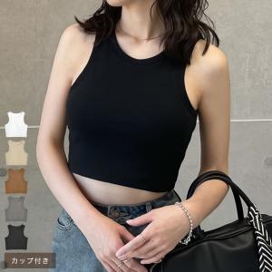 X-girl（エックスガール） LOGO TANK TOP X-girl ショート丈 ロゴ