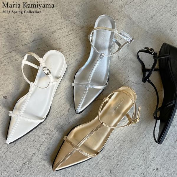 サンダル レディース Tストラップサンダル シューズ 靴 くつ フェイクレザー 小さいサイズ 大きい...