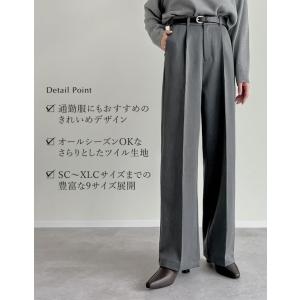 パンツ スラックス ワイドパンツ レディース ...の詳細画像4